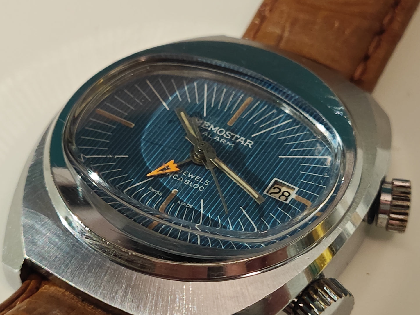 1970's Memostar Mechanical Alarm Watch