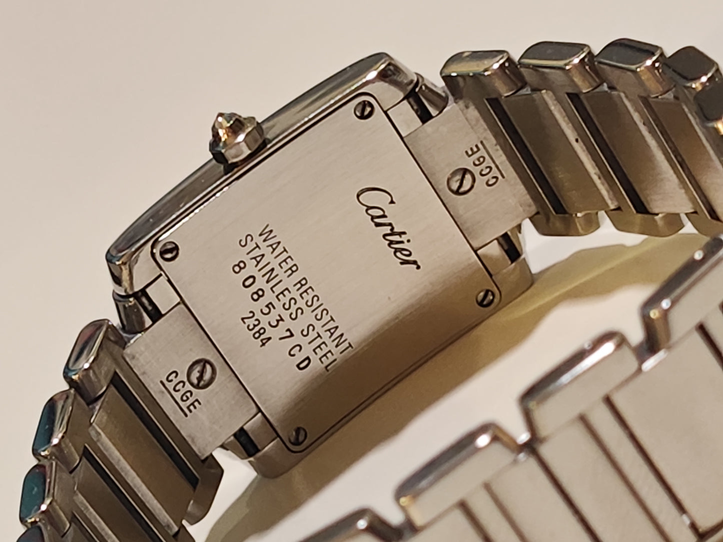 Diamond Set Cartier Tank Francaise - Ref:2384