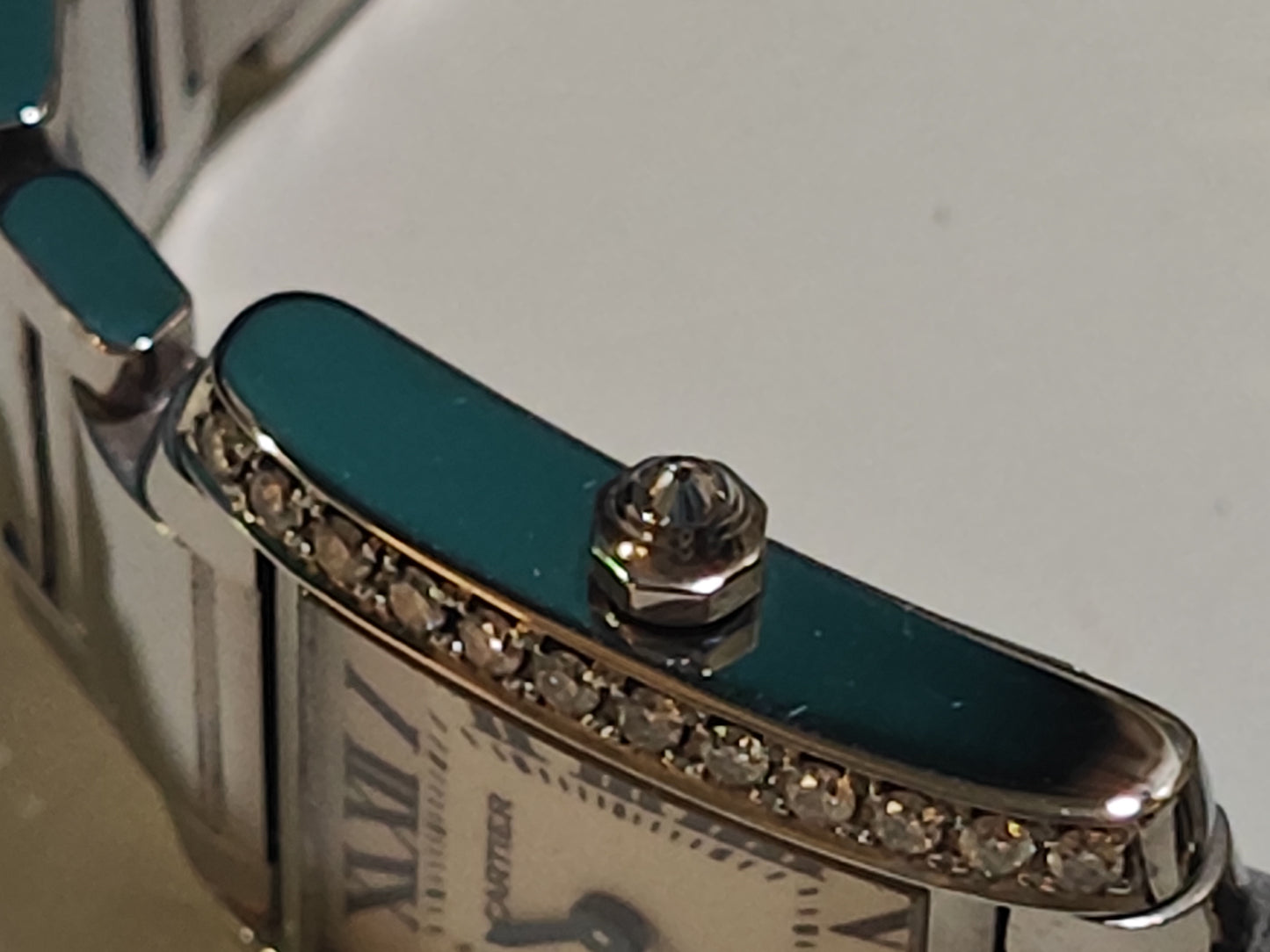 Diamond Set Cartier Tank Francaise - Ref:2384