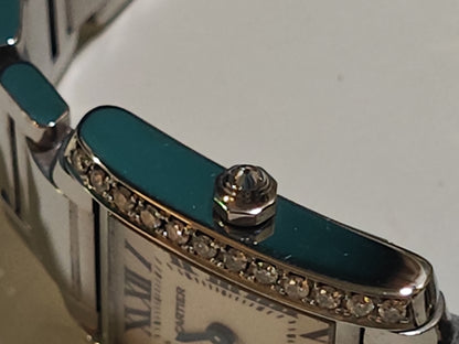 Diamond Set Cartier Tank Francaise - Ref:2384