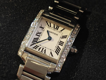 Diamond Set Cartier Tank Francaise - Ref:2384