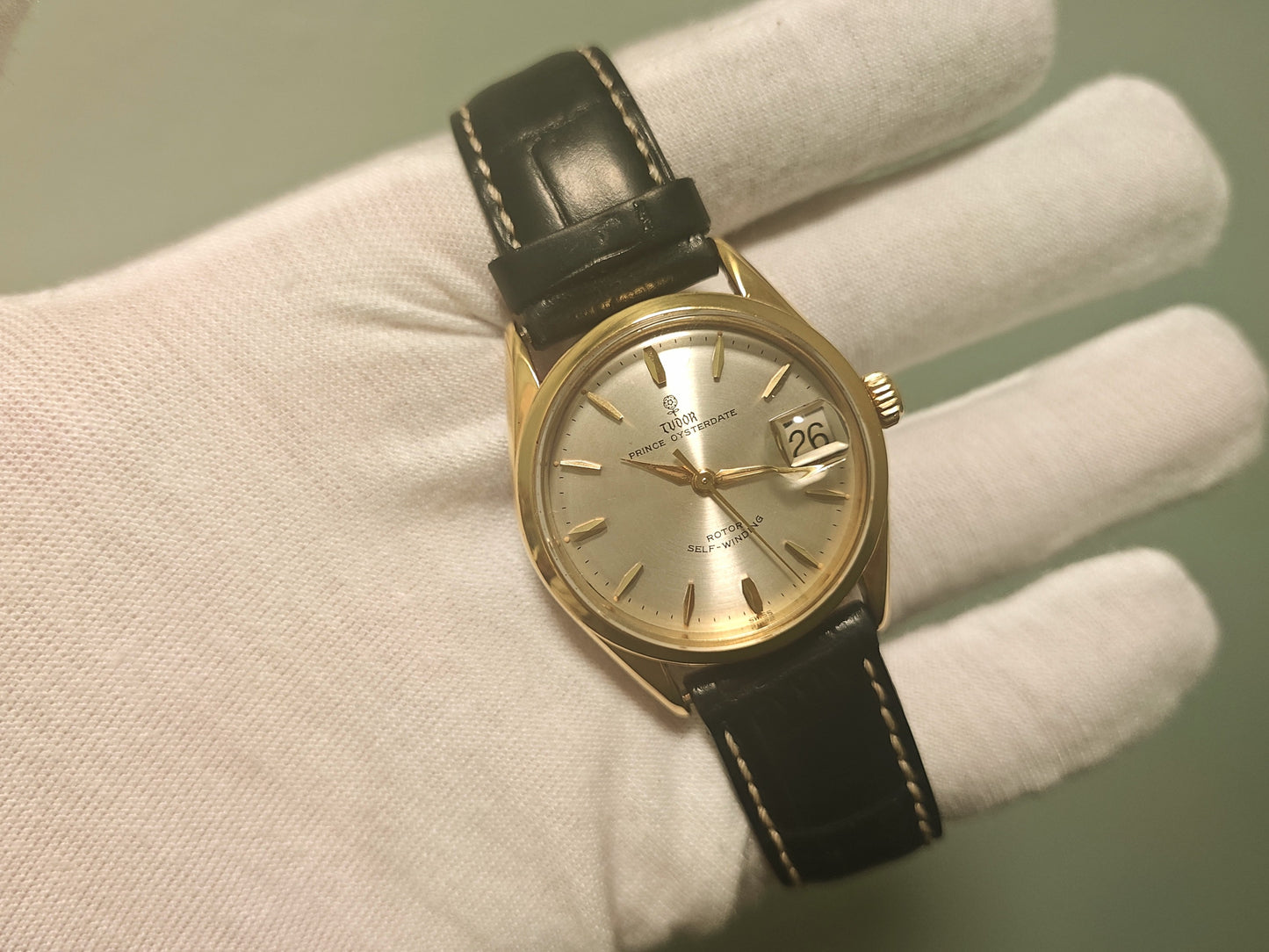 14k Rolex Tudor OysterDate Ref: 7966